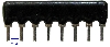 SIL8-7x100k rezistorov s - doprodej