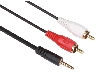 KAB 2xCINCH-V/JACK3,5-VS 1,5m GOLD - doprodej